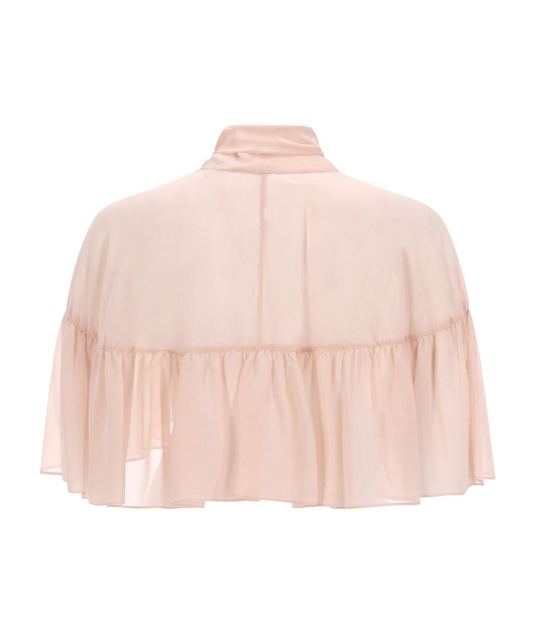 MAX MARA Розовая шелковая рубашка, фото 2