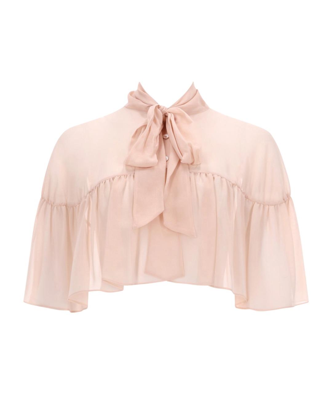 MAX MARA Розовая шелковая рубашка, фото 1