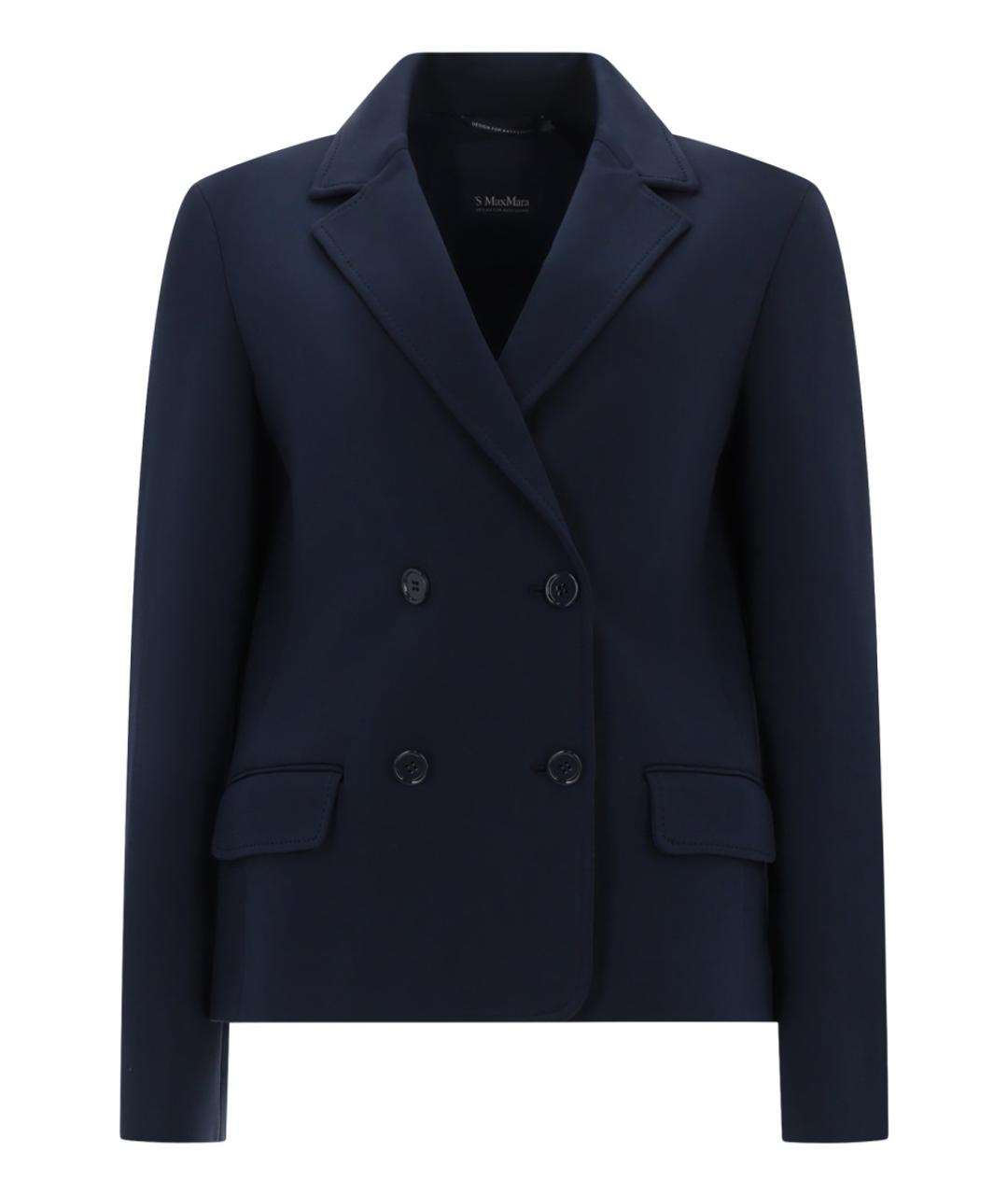 'S MAX MARA Синий хлопковый жакет/пиджак, фото 1