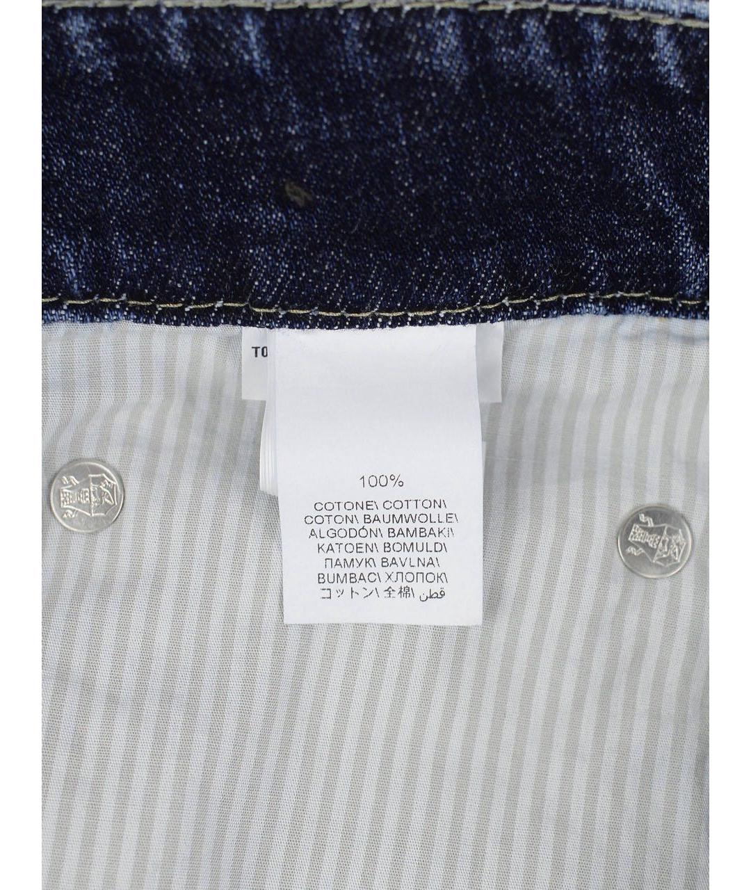 BRUNELLO CUCINELLI Синие хлопковые джинсы скинни, фото 6