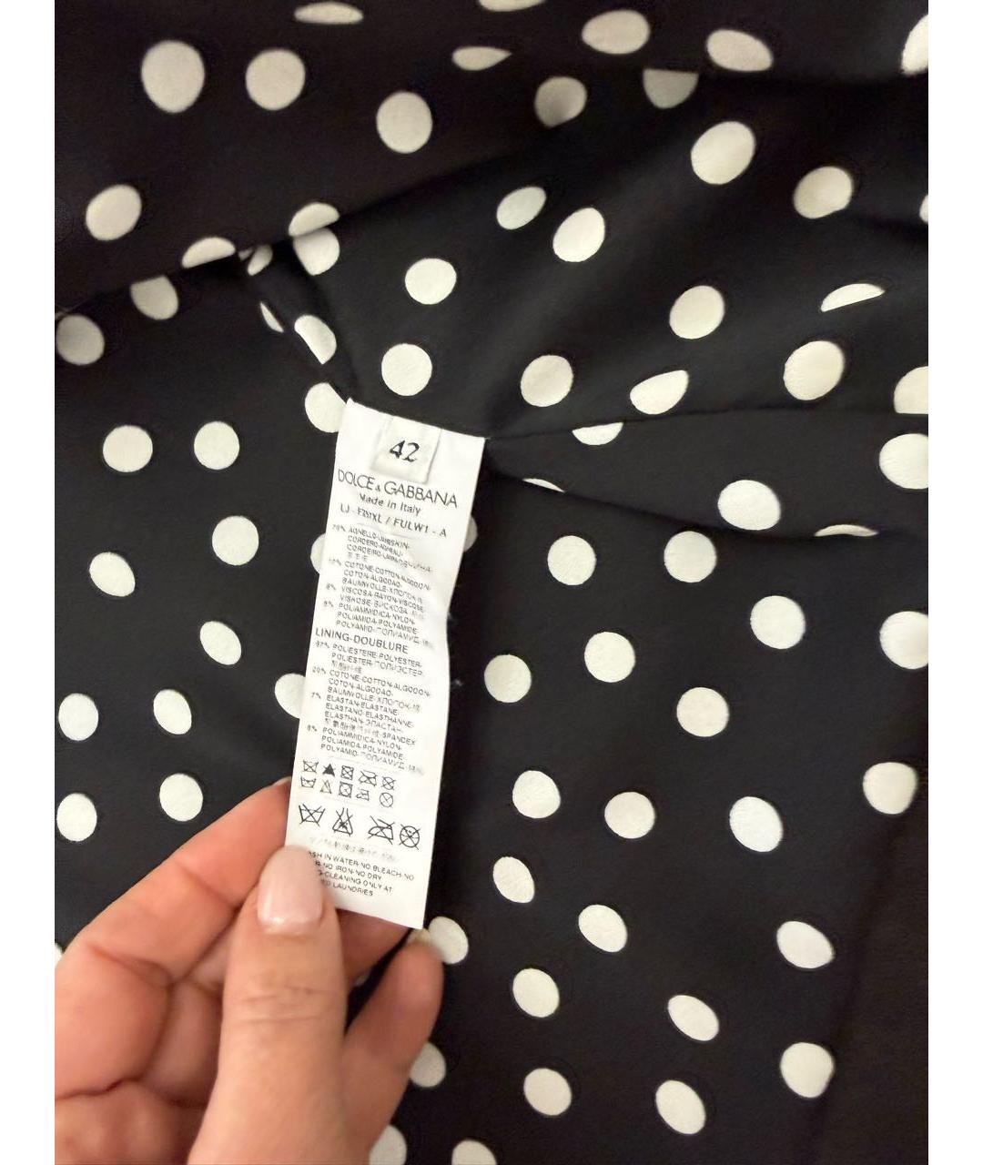 DOLCE&GABBANA Черная кожаная куртка, фото 5