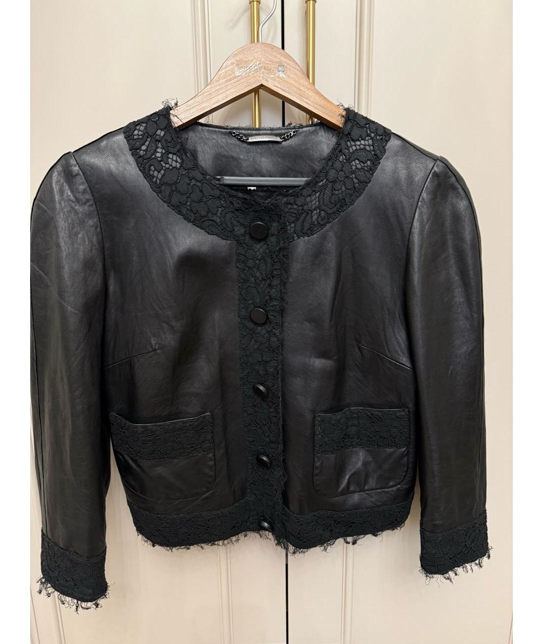 DOLCE&GABBANA Черная кожаная куртка, фото 8