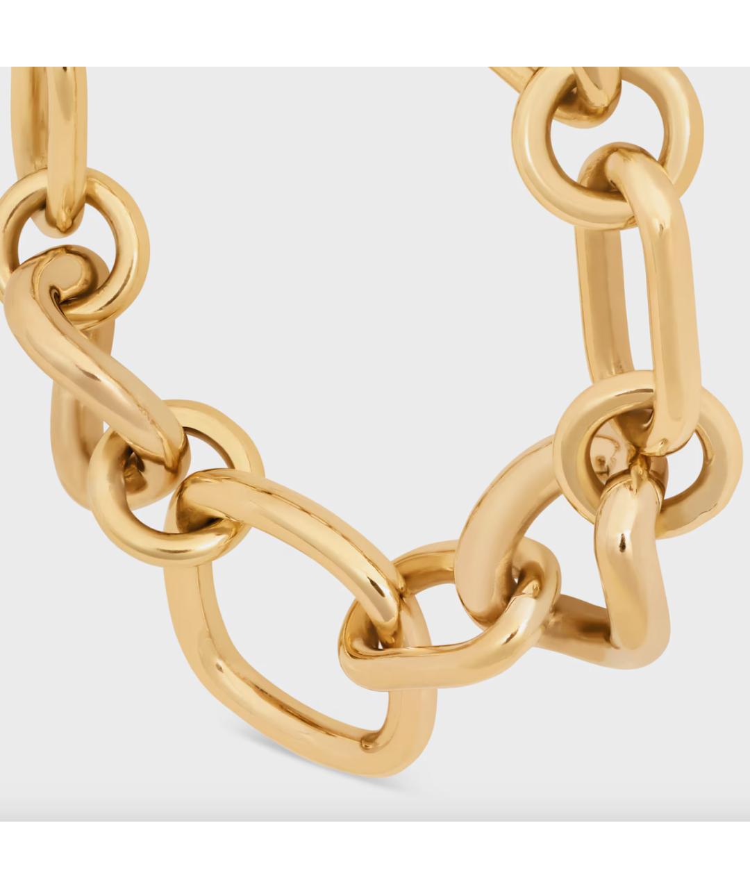 CELINE Золотой латунный браслет, фото 2