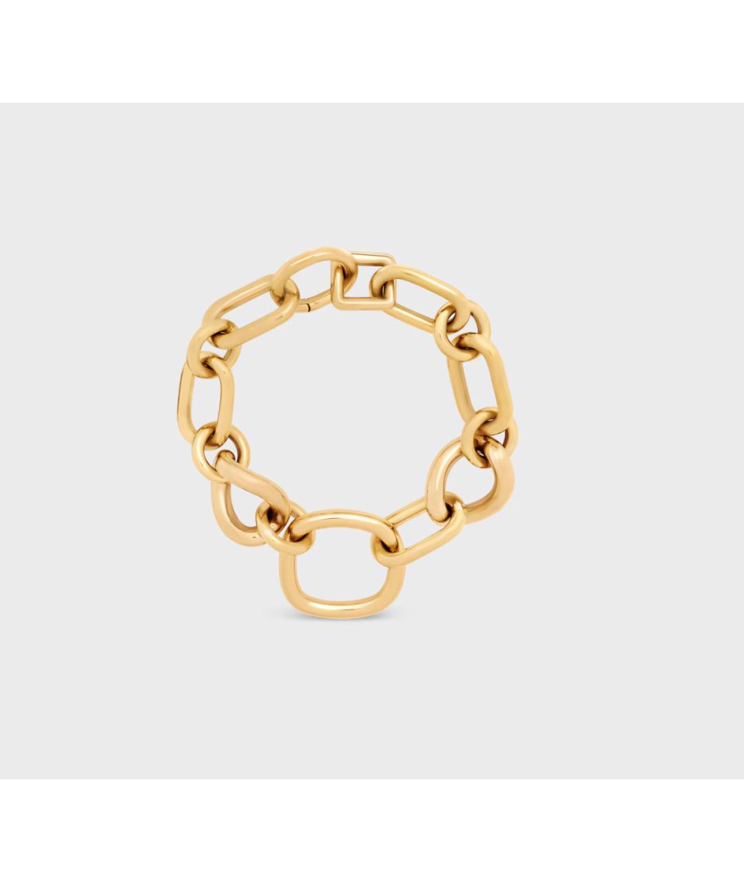 CELINE Золотой латунный браслет, фото 4