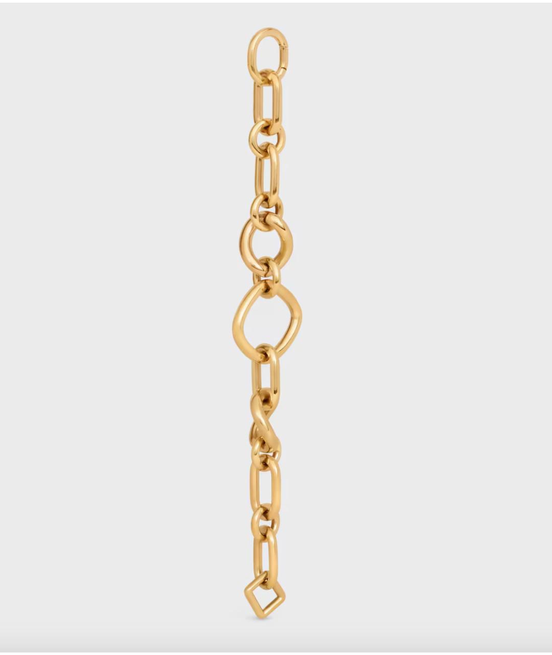 CELINE Золотой латунный браслет, фото 3