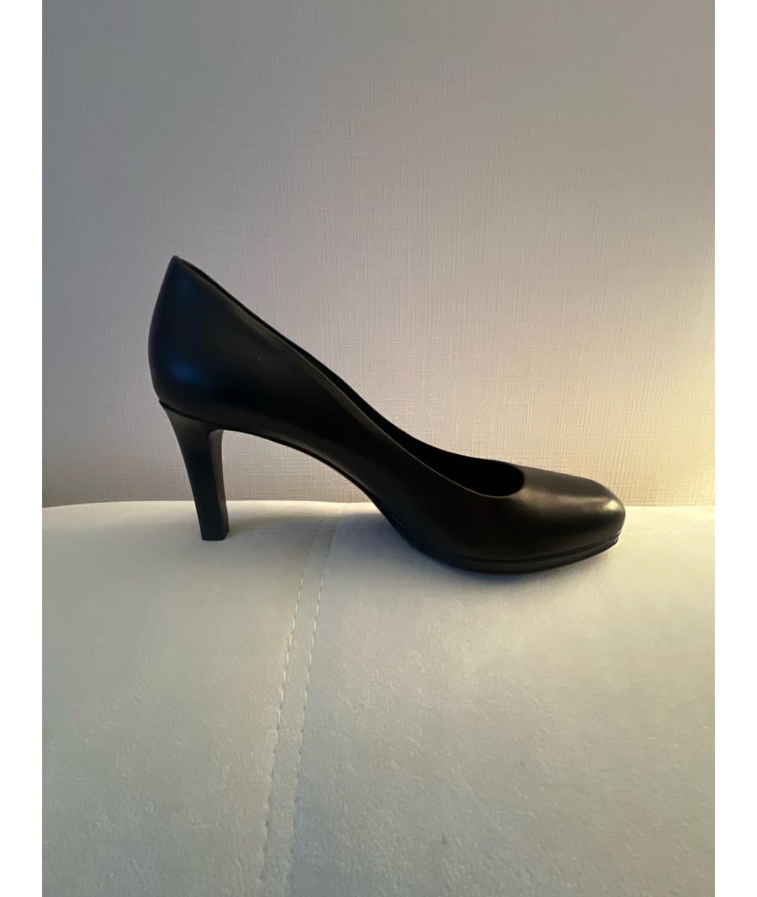 GUCCI Черные кожаные туфли, фото 6