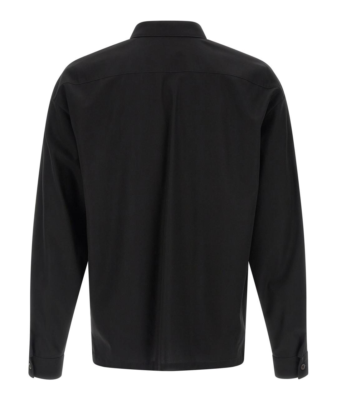 PRADA Черная хлопковая кэжуал рубашка, фото 2