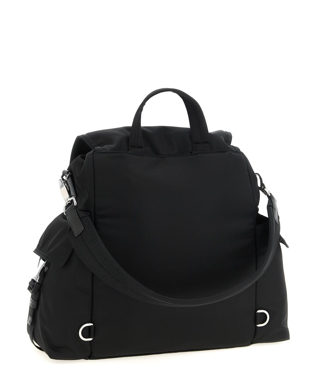 PRADA Черный синтетический рюкзак, фото 3