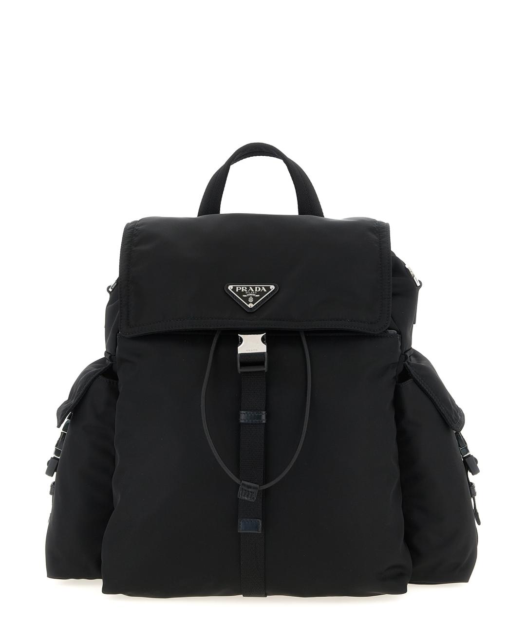 PRADA Черный синтетический рюкзак, фото 1