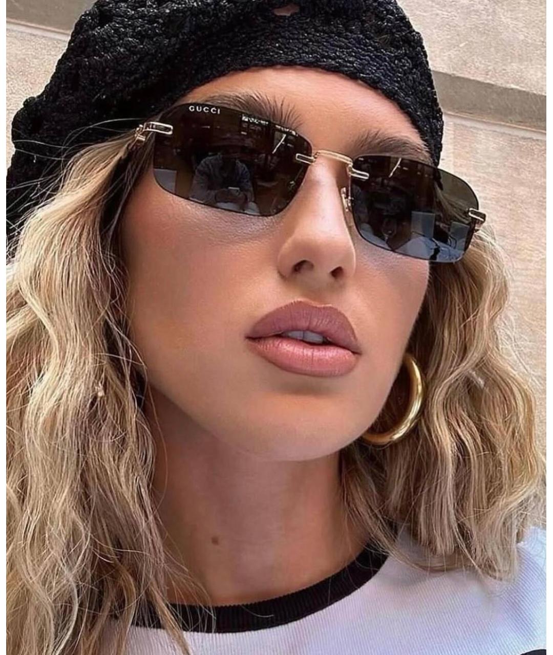 GUCCI Черные солнцезащитные очки, фото 3