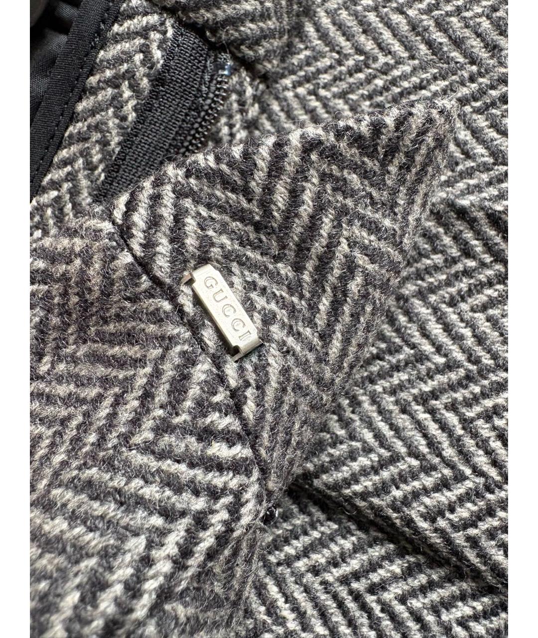 GUCCI Коричневые шерстяные шорты, фото 4