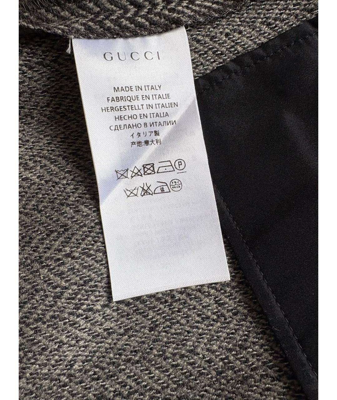 GUCCI Коричневые шерстяные шорты, фото 6