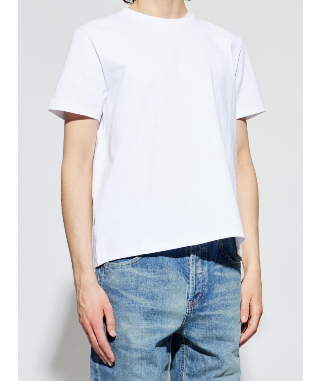 SAINT LAURENT Белая хлопковая футболка, фото 2