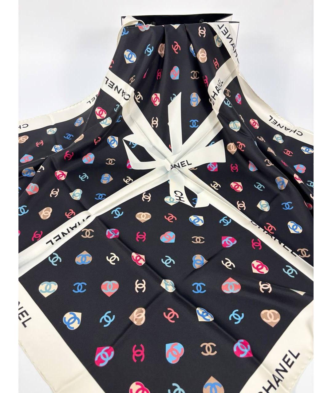 CHANEL Мульти шелковый платок, фото 4
