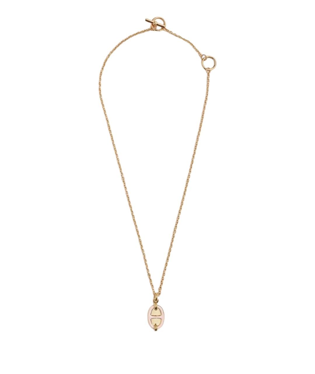 HERMES Розовая металлическая подвеска, фото 1