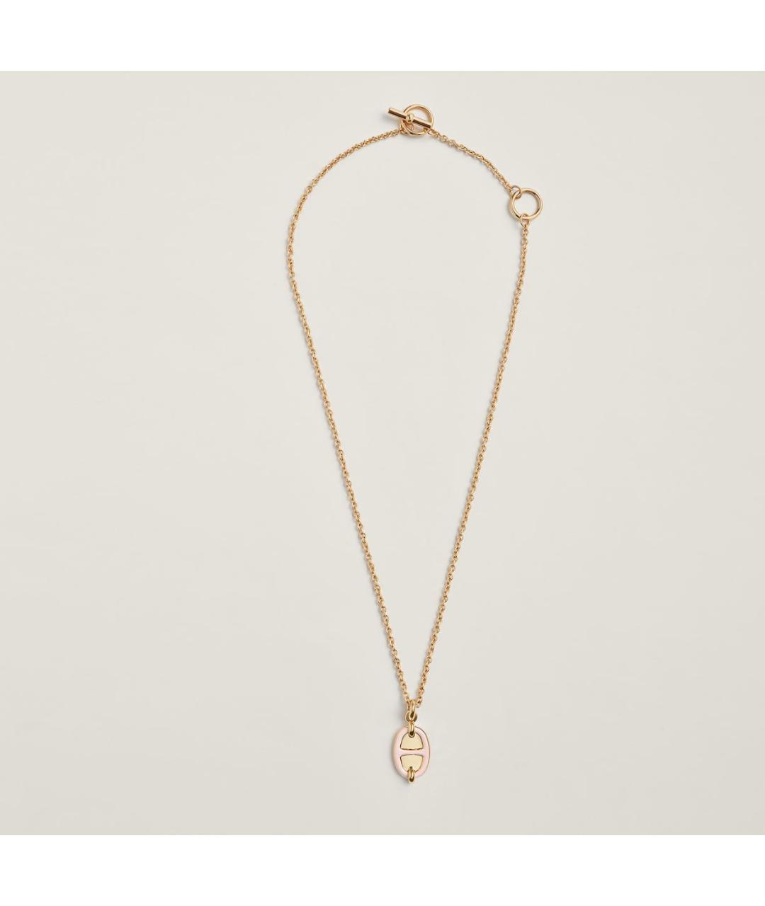 HERMES Розовая металлическая подвеска, фото 5