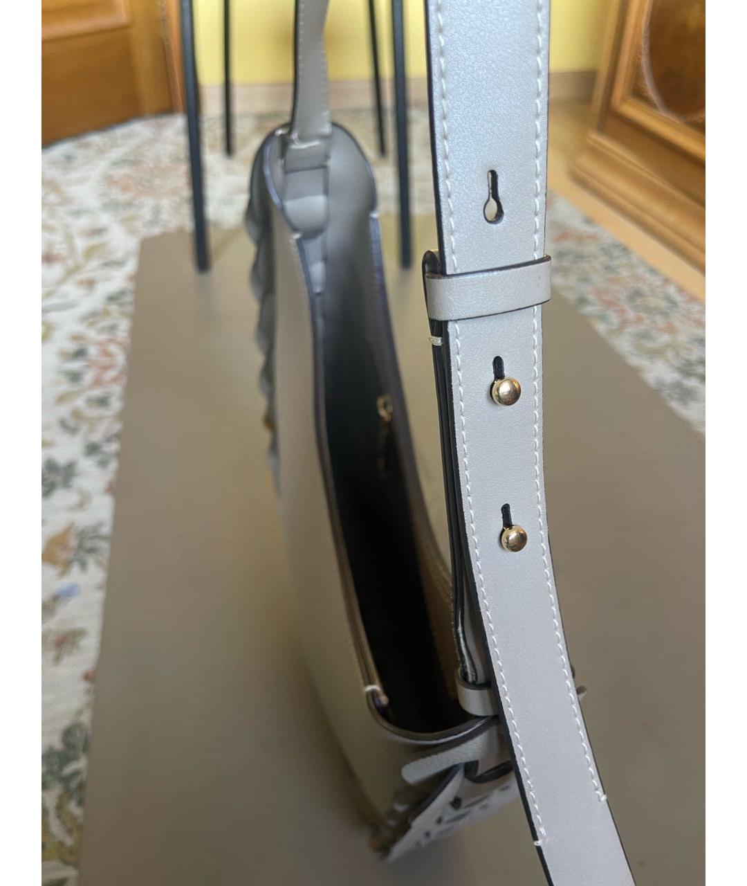 CHLOE Бежевая кожаная сумка через плечо, фото 6