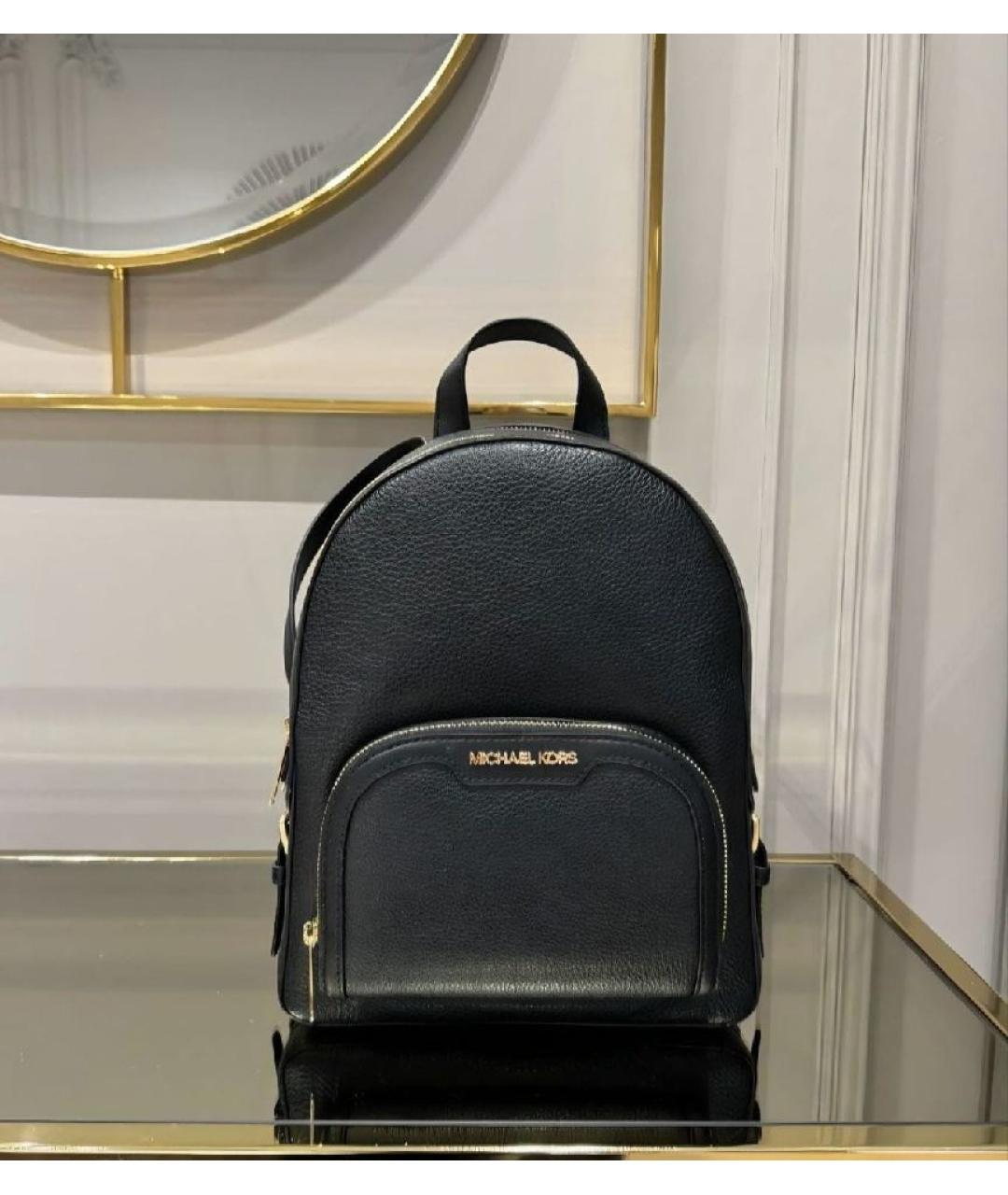 MICHAEL KORS Черный кожаный рюкзак, фото 2