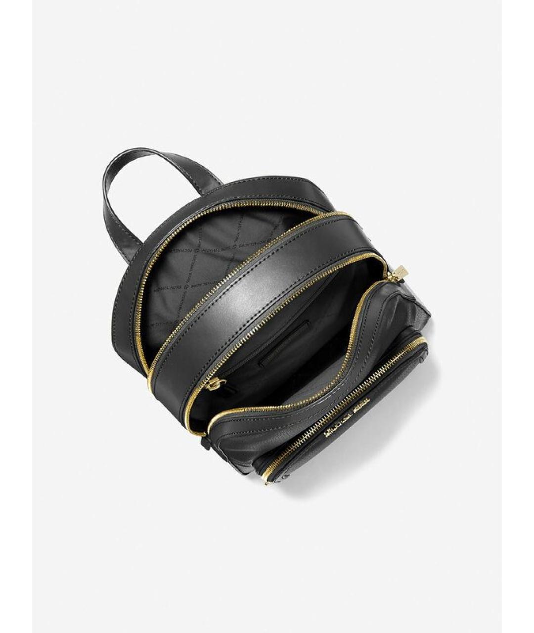 MICHAEL KORS Черный кожаный рюкзак, фото 4