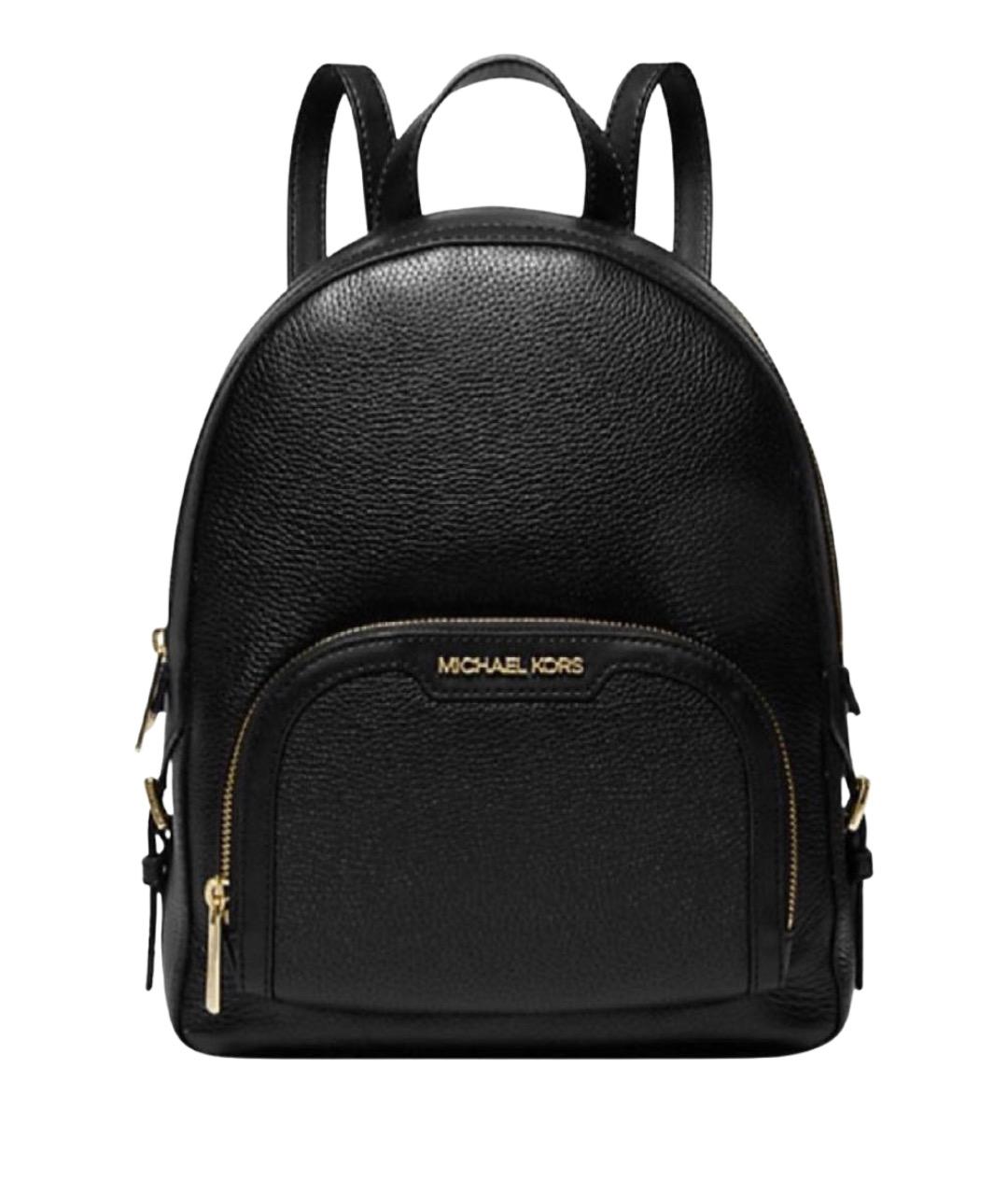 MICHAEL KORS Черный кожаный рюкзак, фото 1