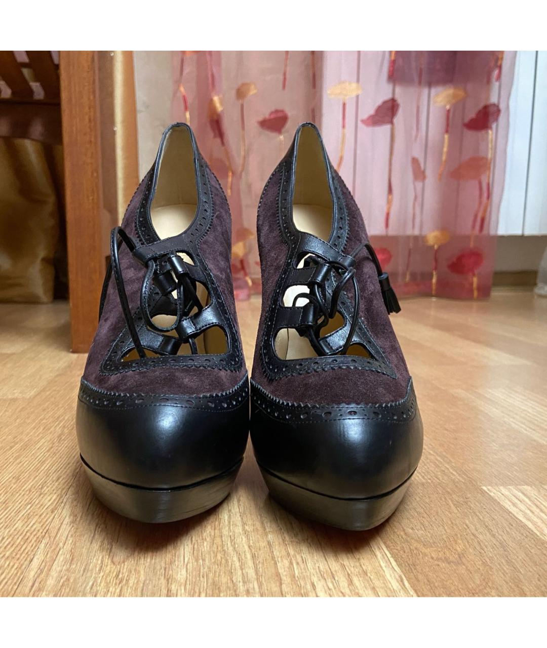 CHRISTIAN LOUBOUTIN Черные кожаные ботильоны, фото 3