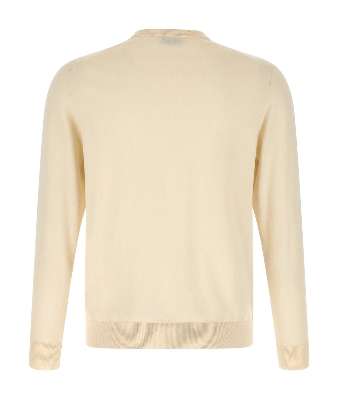 BALLANTYNE Бежевый хлопковый джемпер / свитер, фото 2