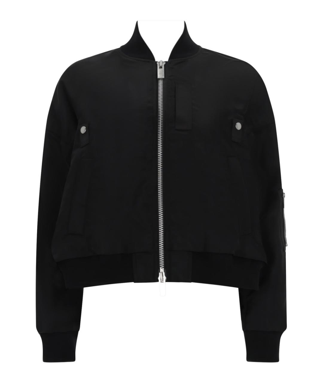 SACAI Черная полиамидовая куртка, фото 1