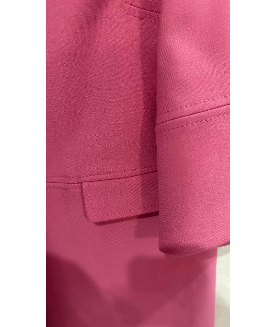 RED VALENTINO Розовое хлопковое пальто, фото 4