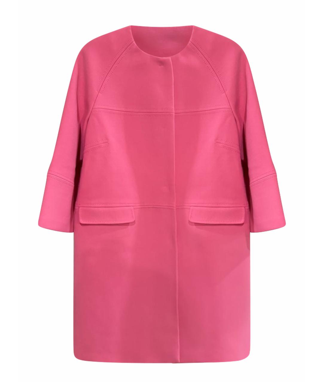 RED VALENTINO Розовое хлопковое пальто, фото 1