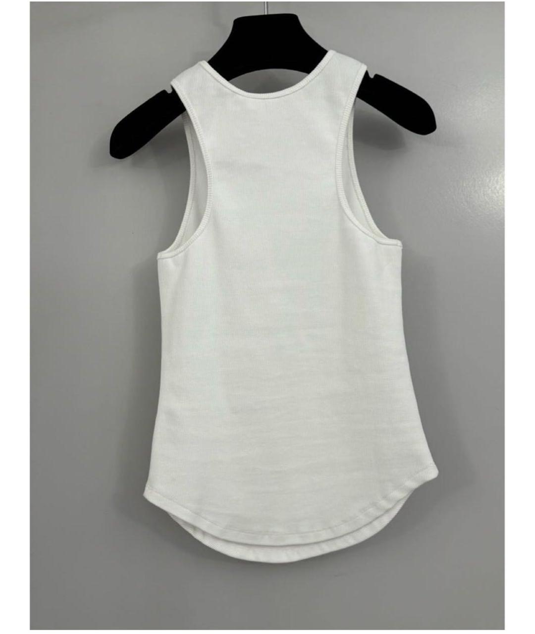 ZIMMERMANN Белая хлопко-эластановая майка, фото 2