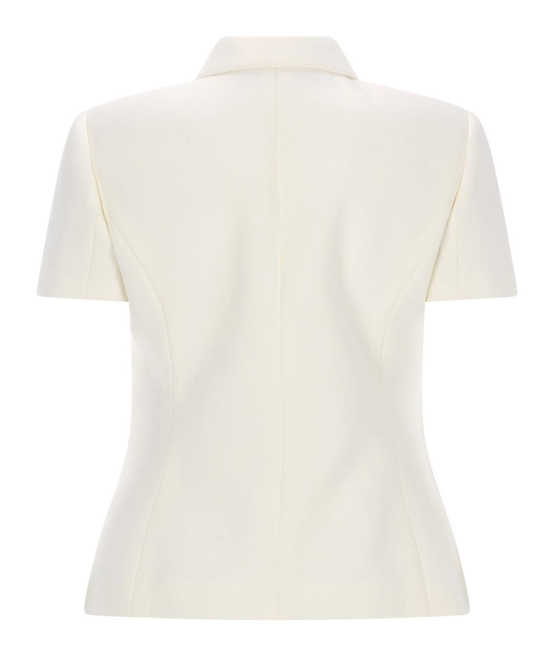 VERSACE Белый шерстяной жакет/пиджак, фото 2