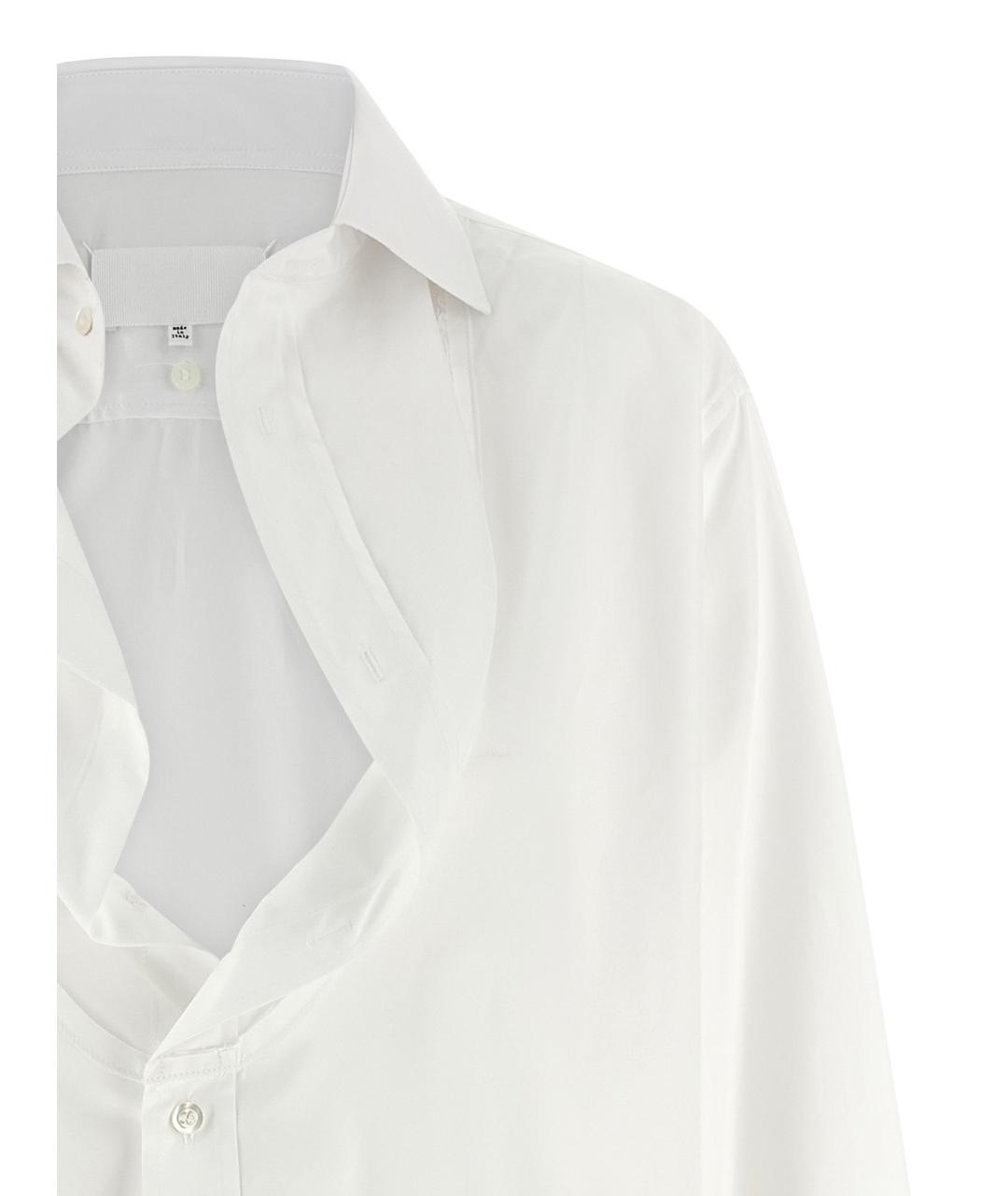 MAISON MARGIELA Белая хлопковая рубашка, фото 4