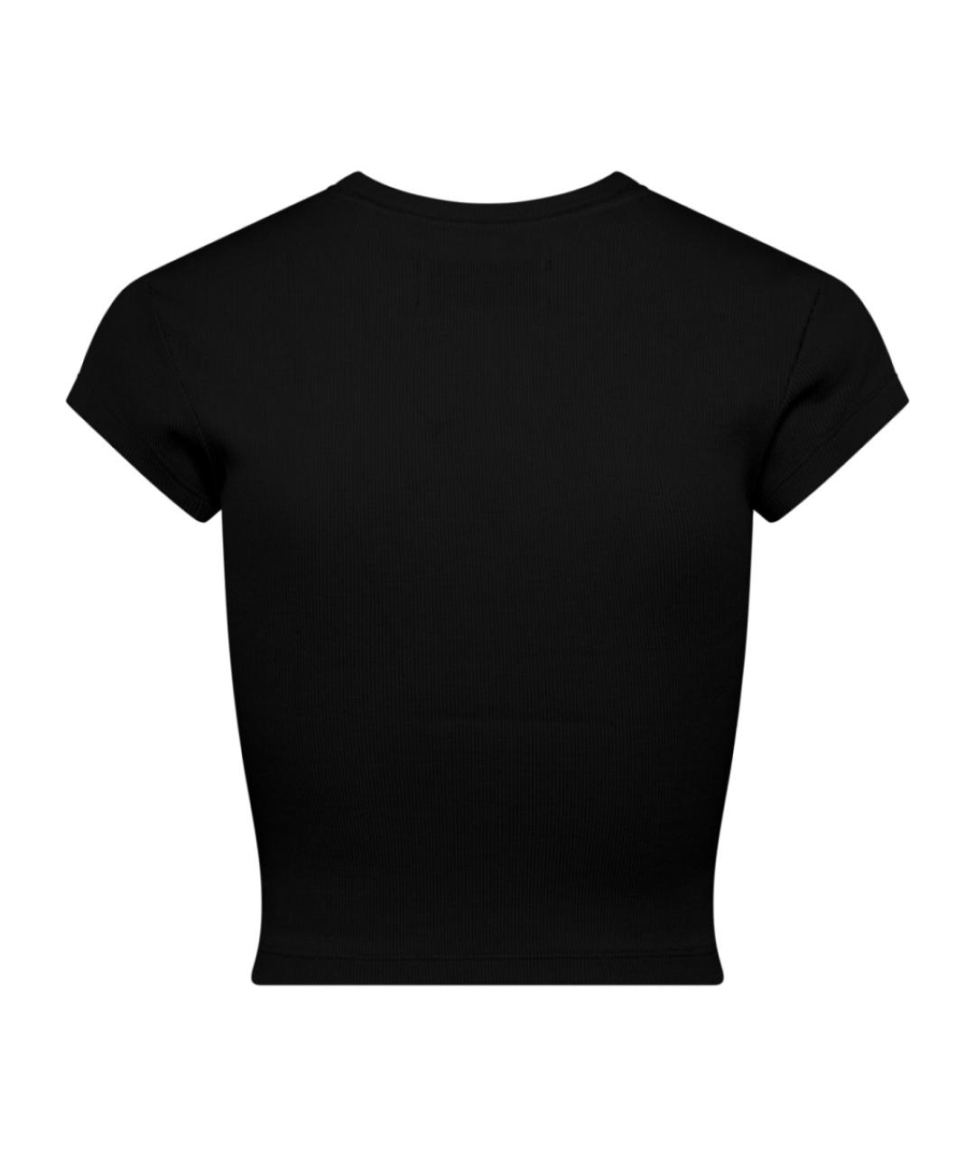 VIVIENNE WESTWOOD Черная хлопковая футболка, фото 2