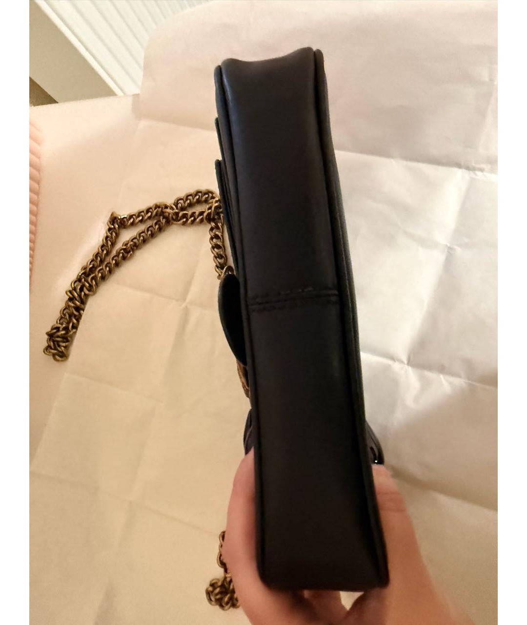 PINKO Черная кожаная сумка через плечо, фото 4