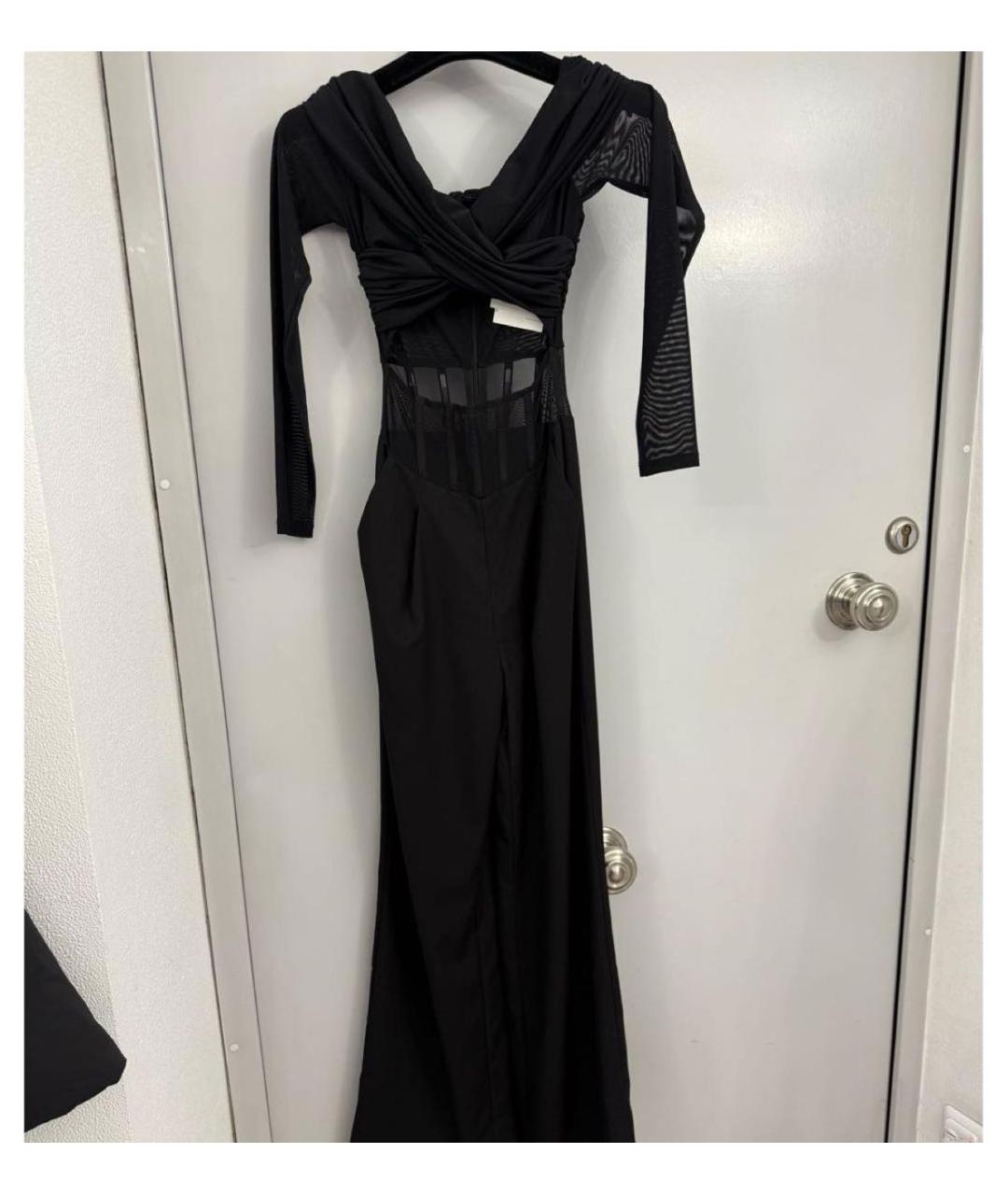 MISHA COLLECTION Черный полиэстеровый комбинезон, фото 7