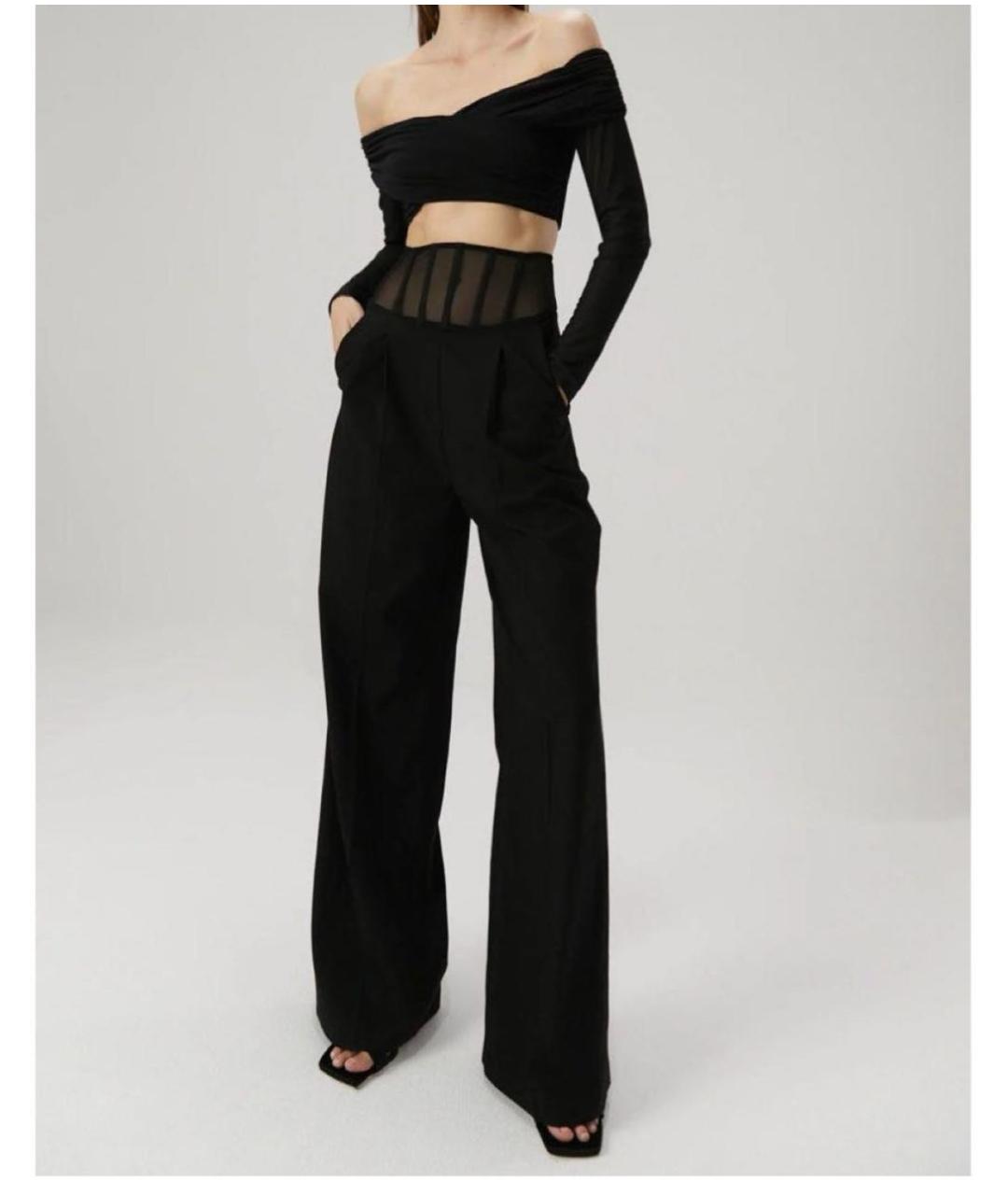 MISHA COLLECTION Черный полиэстеровый комбинезон, фото 3