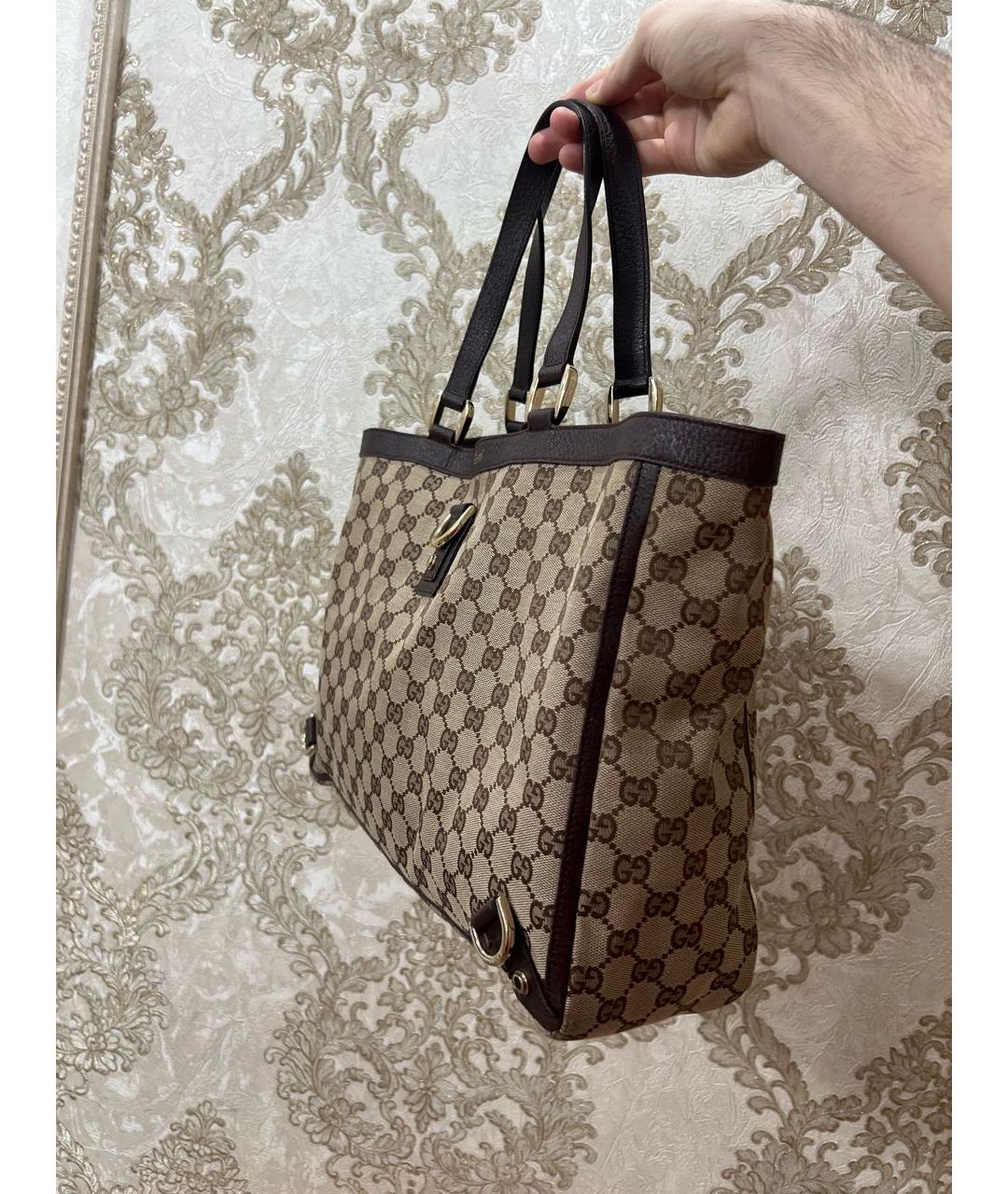 GUCCI Коричневая сумка тоут, фото 2