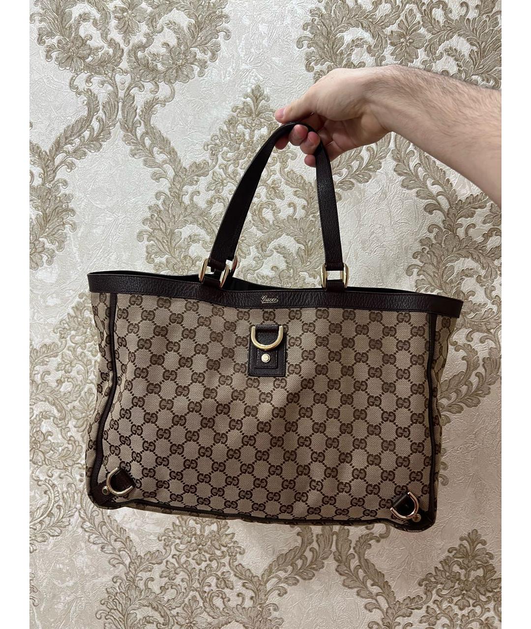 GUCCI Коричневая сумка тоут, фото 5