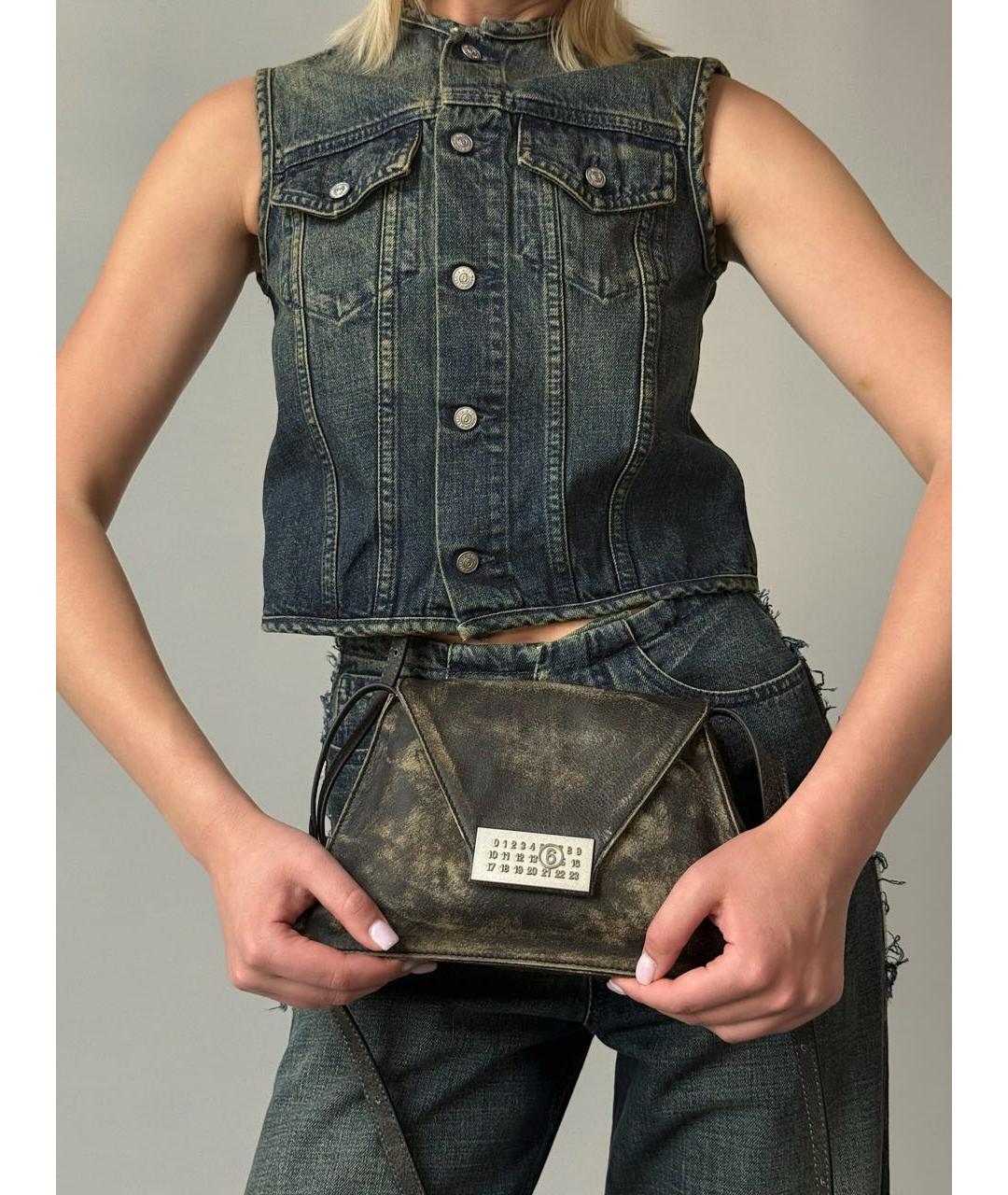 MM6 MAISON MARGIELA Темно-синий хлопковый жилет, фото 2