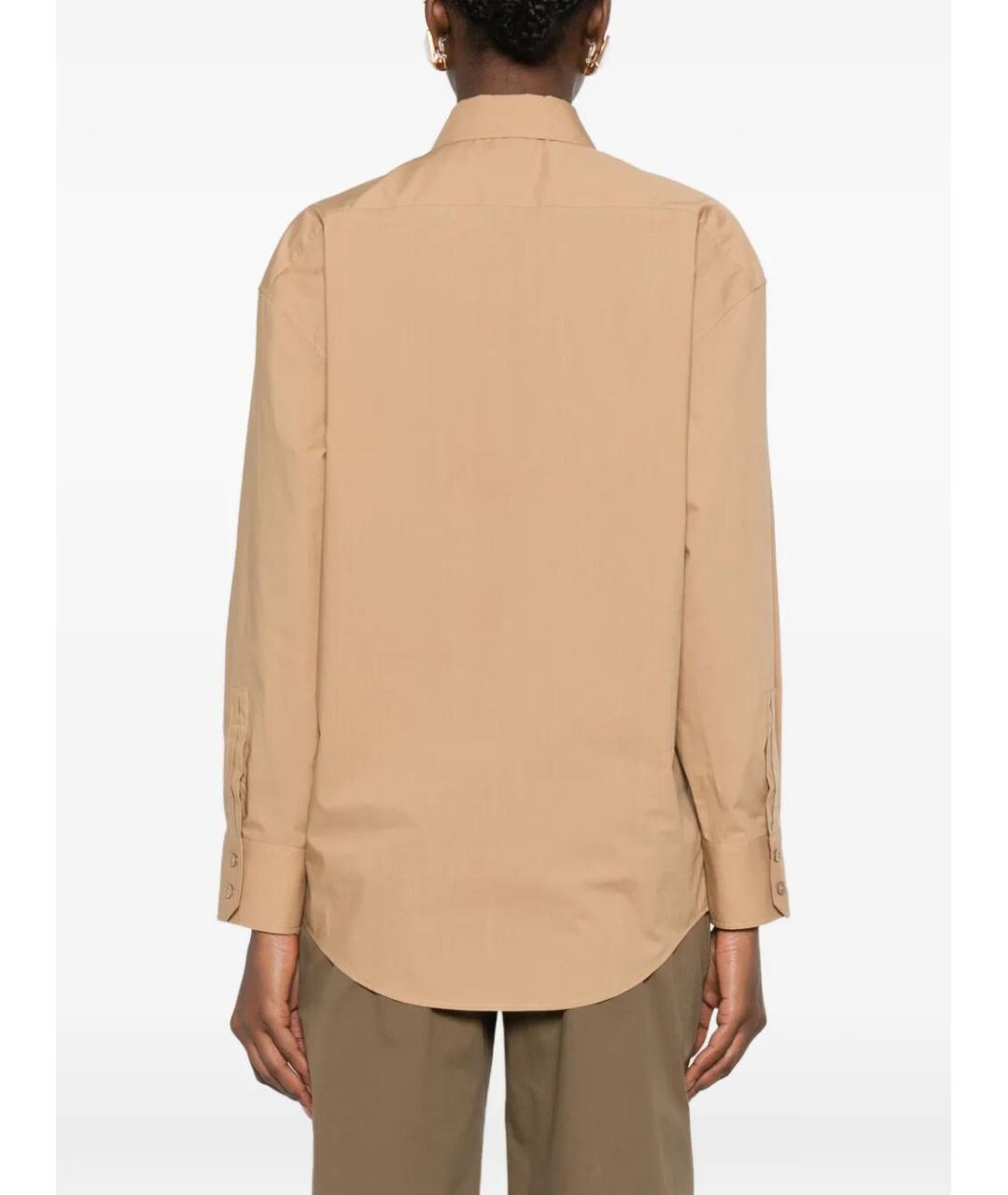 SAINT LAURENT Бежевая хлопковая рубашка, фото 3