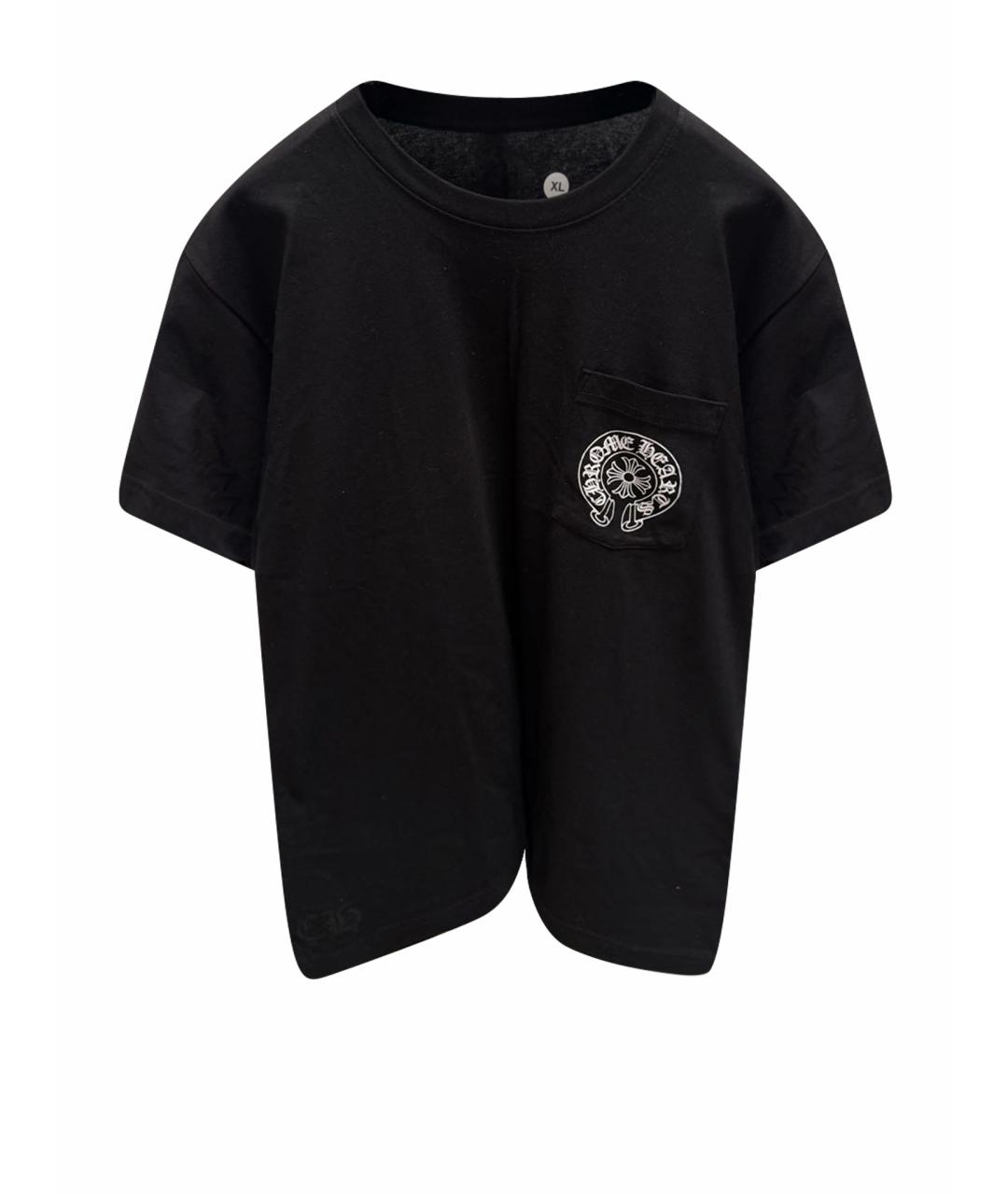 CHROME HEARTS Черная хлопковая футболка, фото 1