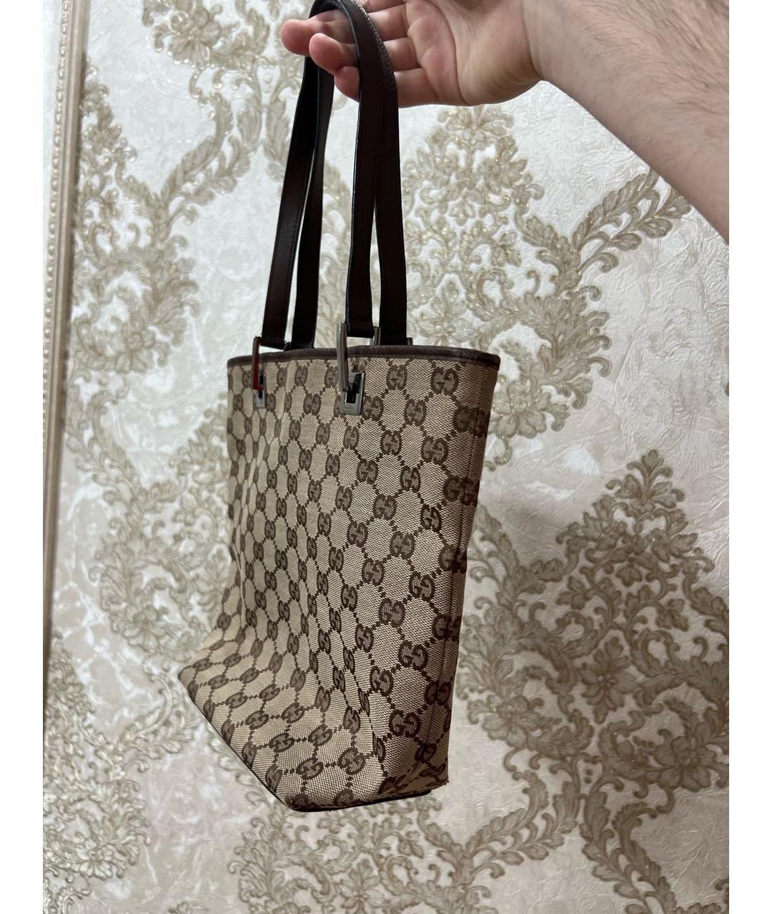 GUCCI Коричневая сумка тоут, фото 3