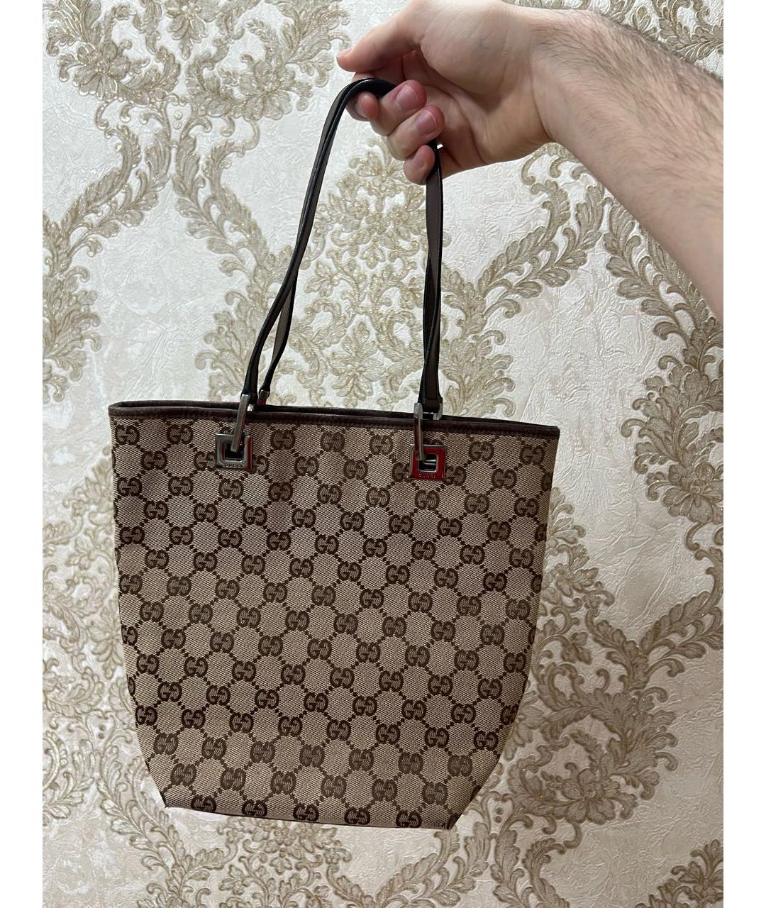 GUCCI Коричневая сумка тоут, фото 2