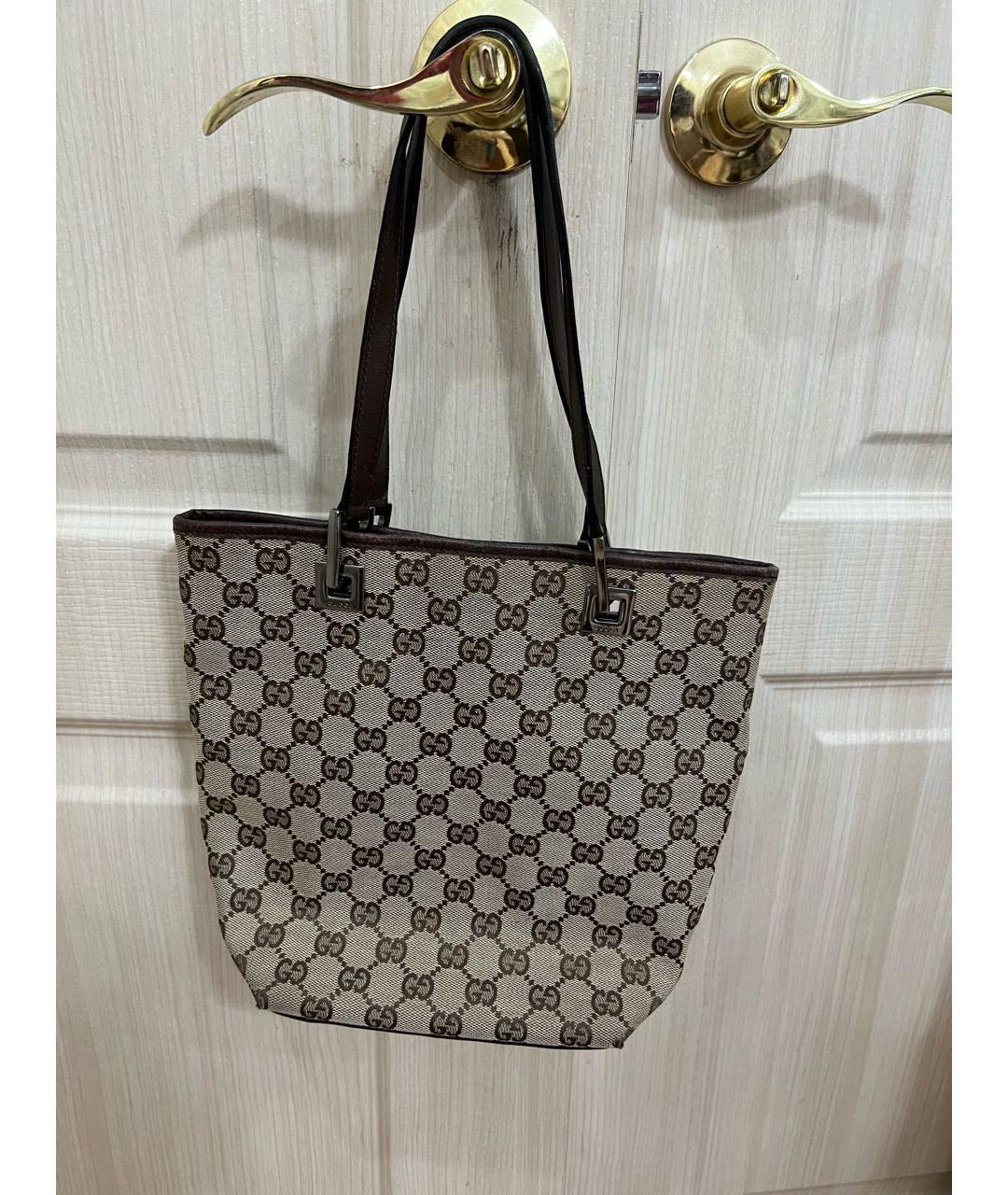 GUCCI Коричневая сумка тоут, фото 6