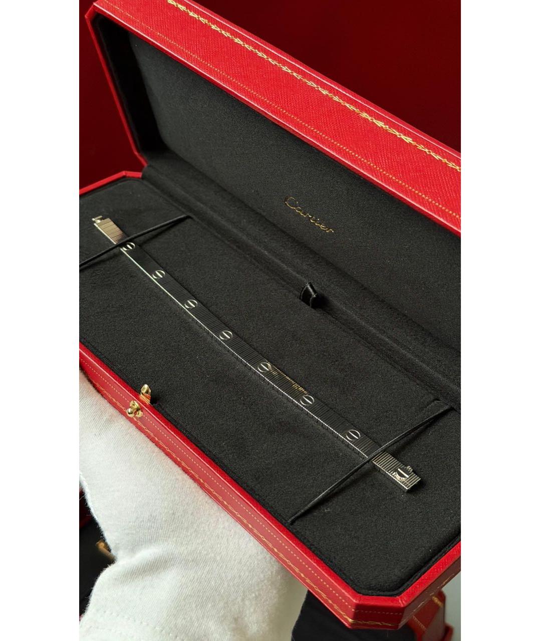 CARTIER Серебрянный браслет из белого золота, фото 2