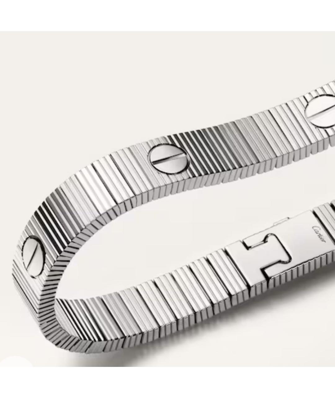 CARTIER Серебрянный браслет из белого золота, фото 3