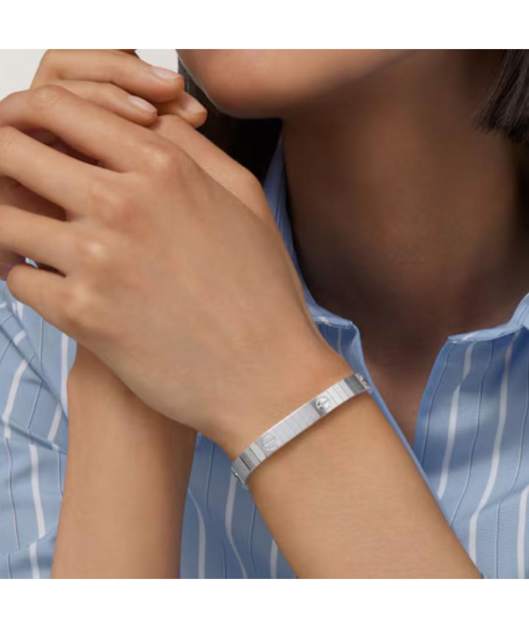CARTIER Серебрянный браслет из белого золота, фото 4