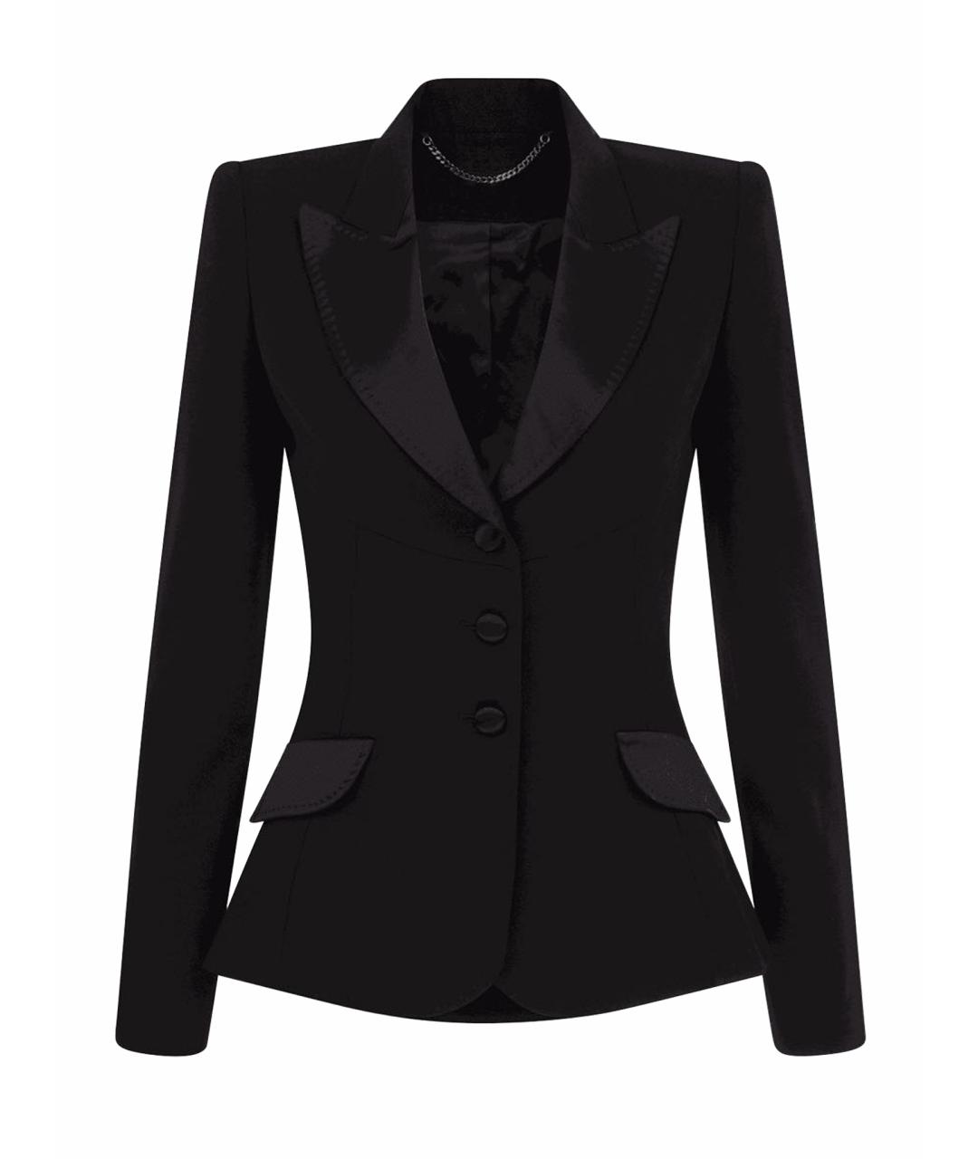 AGENT PROVOCATEUR Черный вискозный жакет/пиджак, фото 1