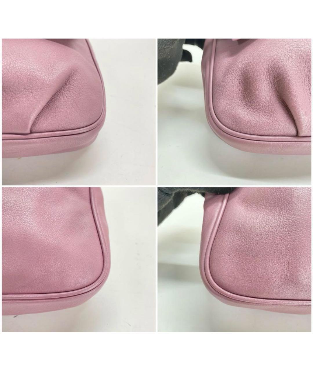 FENDI Розовая кожаная сумка через плечо, фото 3