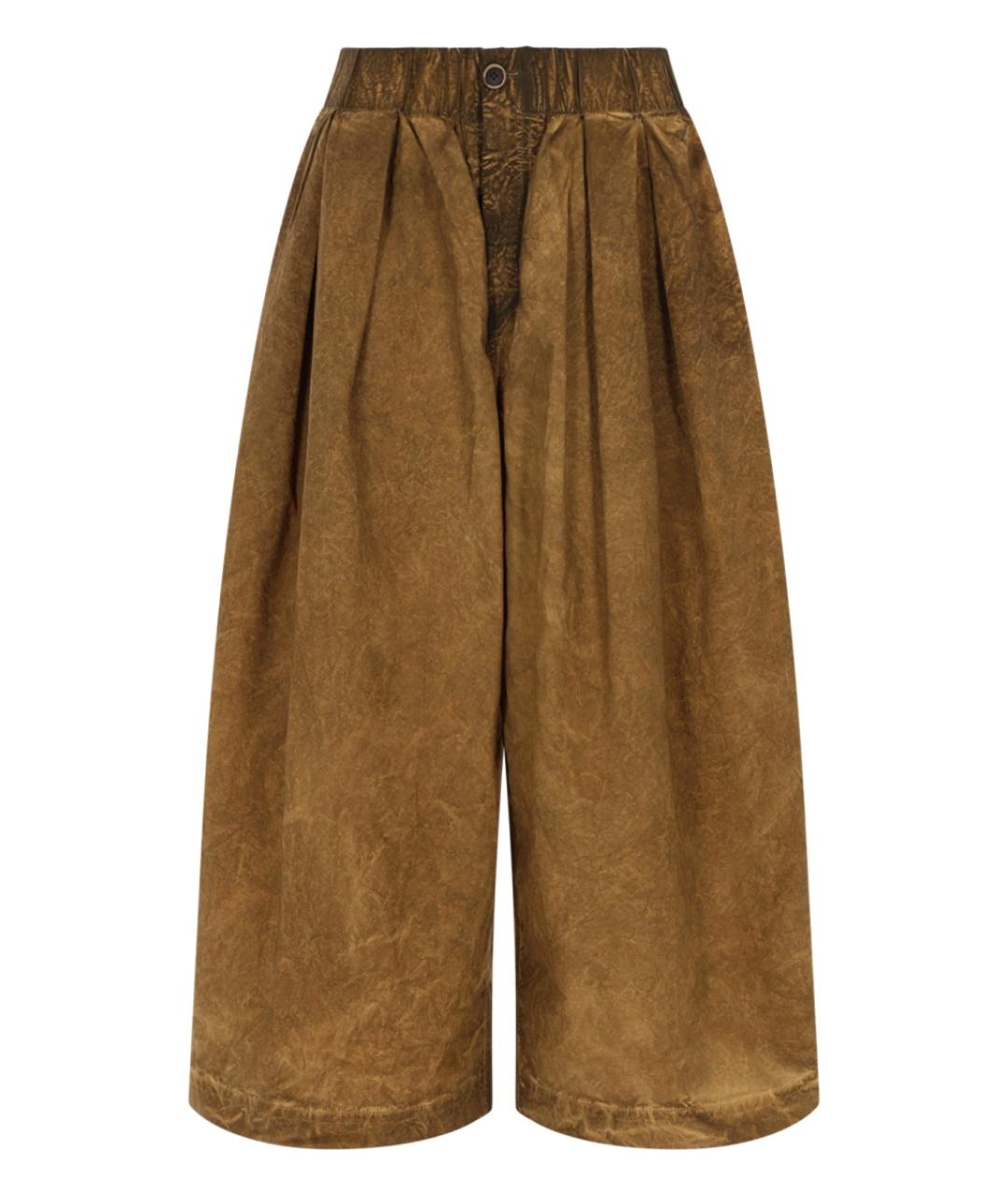 UMA WANG Коричневые хлопковые кюлоты, фото 1